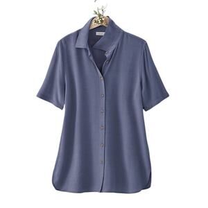 Coldwater Creek Ranch Blue Bistro Shirt size 2X